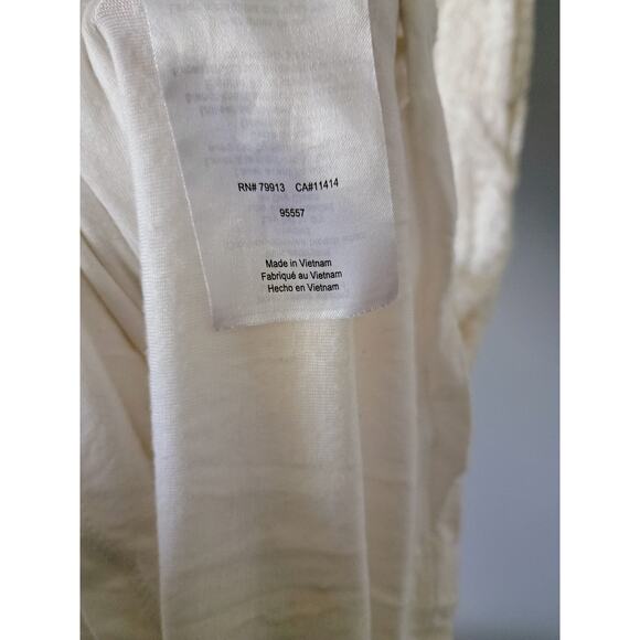 Motherhood Maternity Ivory Off Shoulder Floral Lace Dress women's small - Picture 7 of 13